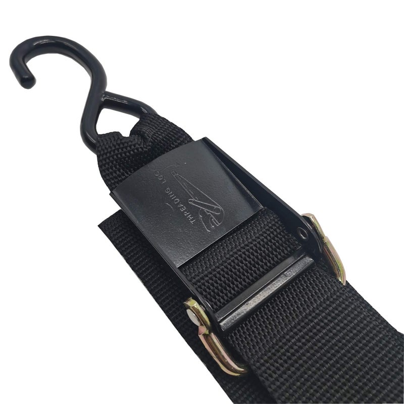 FishYuan 2 Pack Adjustable Transom Tie Down Straps with Quick Release Buckle for Boat Trailer, Width 2 inch Length 4 Feet 1200 LBS Capacity - Image 3